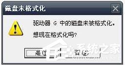 U盘提示格式化怎么办?U盘提示格式化的解决方法