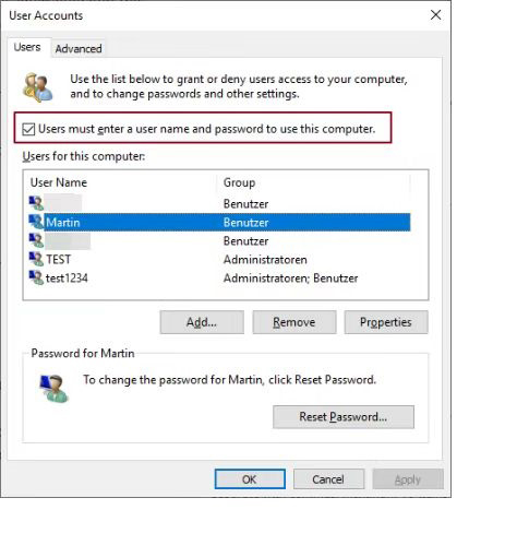 Win10 Version 2004或移除自动登录