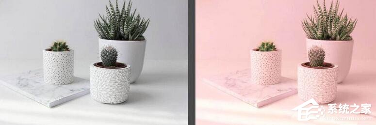 ps中粉色怎么调?