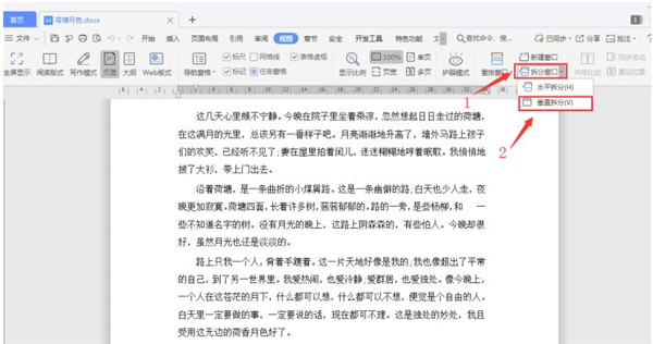 Word文档分屏显示详解