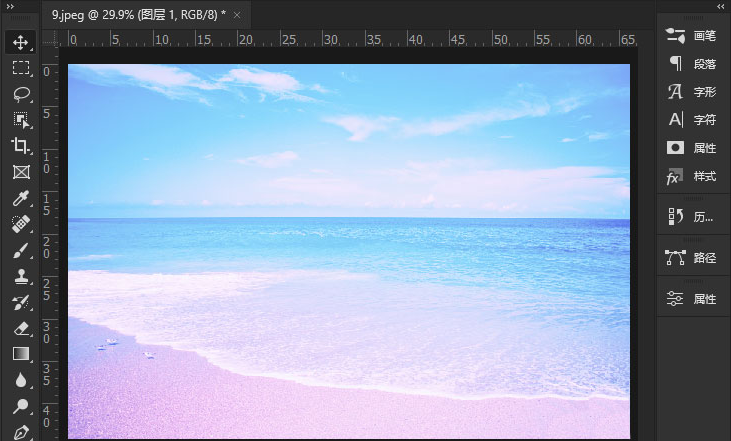 Ps如何使用霓虹灯光滤镜?