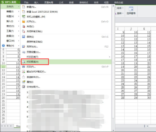 Wps打印区域怎么设置?