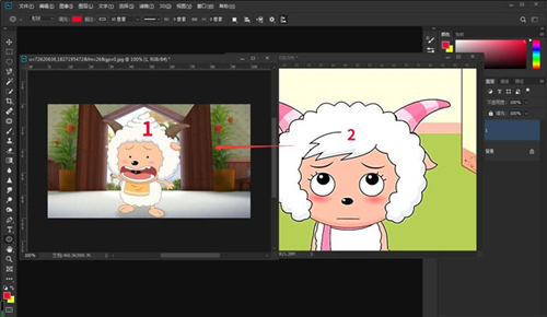 PS如何将图片无痕放在一起?