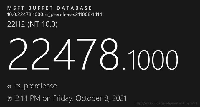 微软最新预览版Win11 22478.1000发布!