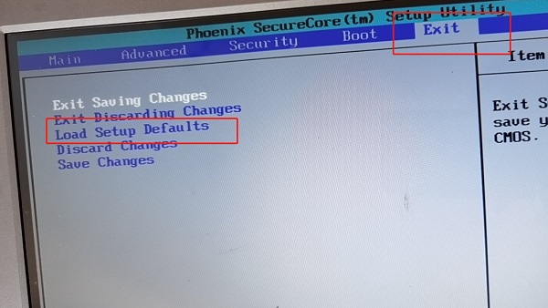 Phoenix SecureCore(tm)NB的解决方法