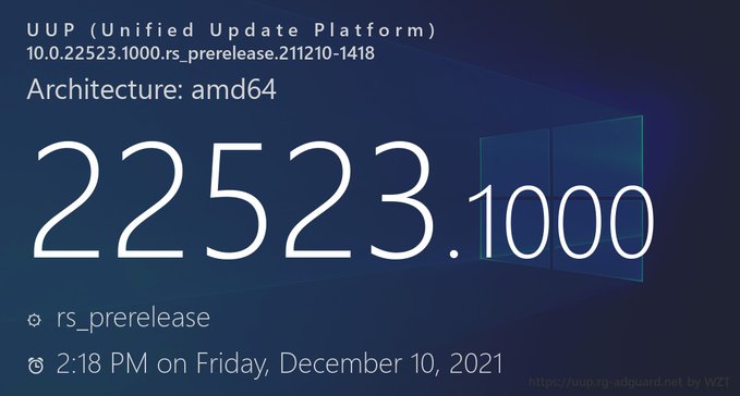 微软最新Win11 22523.1000预览版来啦！