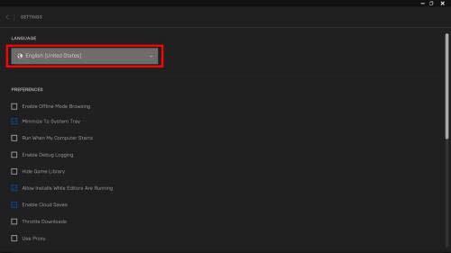 Epic平台如何设置中文?