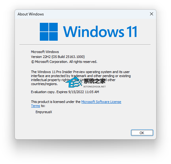 微软最新Win11 Insider Preview 25163.