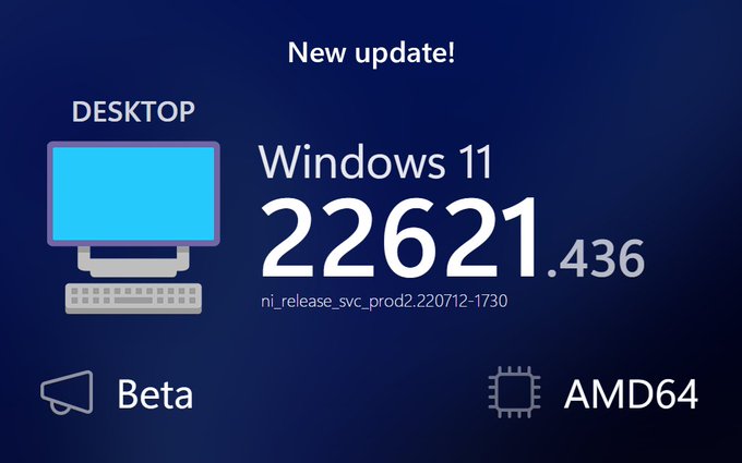 Win11 Insider Preview 22621.436