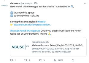 安全专家提醒:有黑客利用谷歌搜索广告