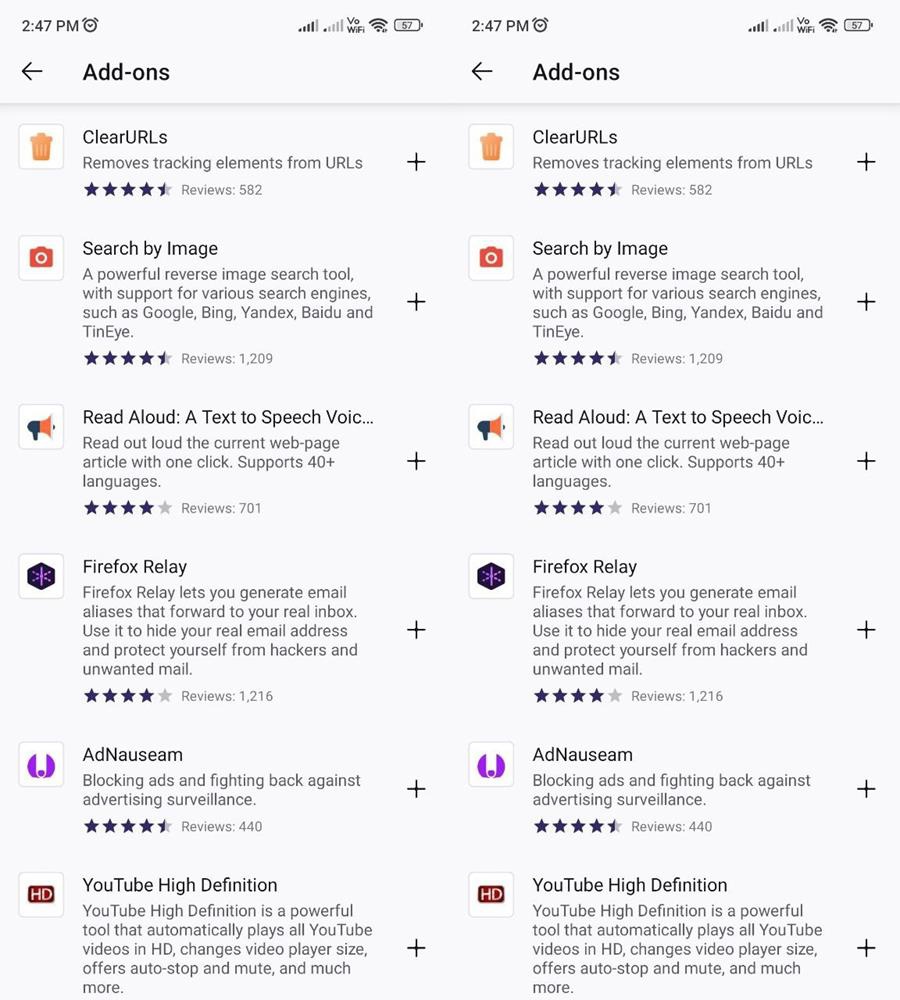 仍不到 20 个，安卓版火狐浏览器 Firef