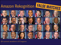 外媒：亚马逊Rekognition人脸识别系统误将28名美国议员识别为罪犯