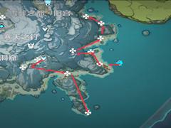《原神》龙脊雪山每日怪物讨伐线路图