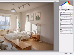 如何使用PS整体调整室内照片变成小清新照片？
