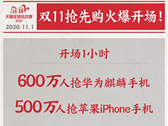 这届天猫双11华为有多厉害？拿下5项第1 麒麟手机人气超iPhone
