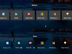 面积更小！微软目前在测试Chromium版Edge新建标签页全新图标