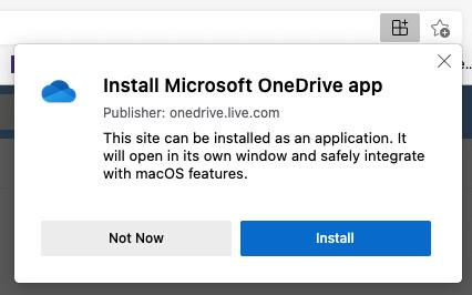 OneDrive Web升级为PWA 支持PC、Mac 或Chromebook上使用