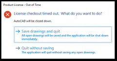 启动AutoCAD 2020/2021/2022版本时显示:许可检出超时您要执行什么操作怎么办？