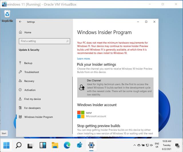 Windows11 Dev预览版发布 附Win11 Dev预览版升级方法