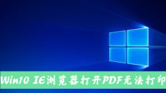Win10电脑使用IE11浏览器打开PDF却无法打印怎么办？