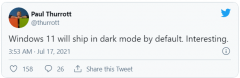 Win11系统默认黑暗模式！Win11正式版默认黑暗模式你喜欢吗？
