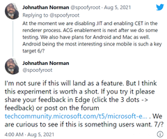 微软宣布将为Edge推出新的Super Duper安全模式