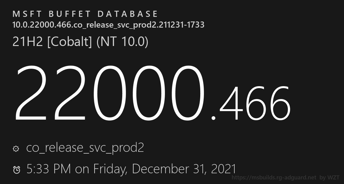 微软 Win11 22000.466预览版（KB5008353）来咯！！