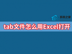 tab文件怎么用Excel打开？