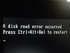 a disk read error occurred解决步骤