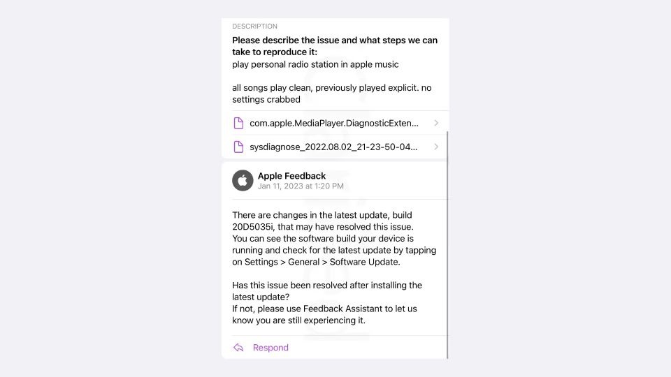 苹果称 iOS 16.3 Beta 2 修复了 Apple Music 脏标问题