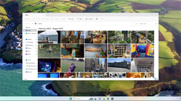 最新的Win11全新的图库功能及文件浏览器