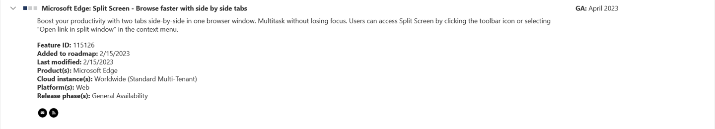 微软计划 4 月为 Edge 浏览器引入分屏体验，可调整页面尺寸