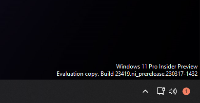 Win11 Build 23419 预览版隐藏特性，系统托盘可隐藏时间和日期显示
